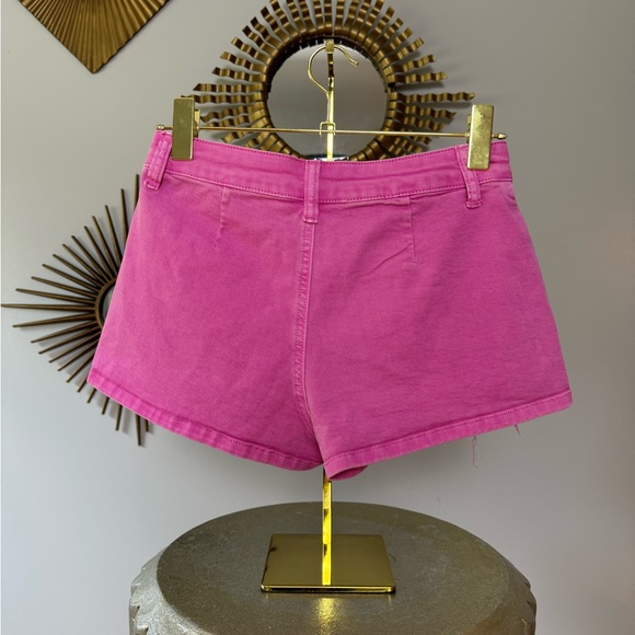 ANWND - Pink Pleated Denim Mini Skort - Picture 4 of 5